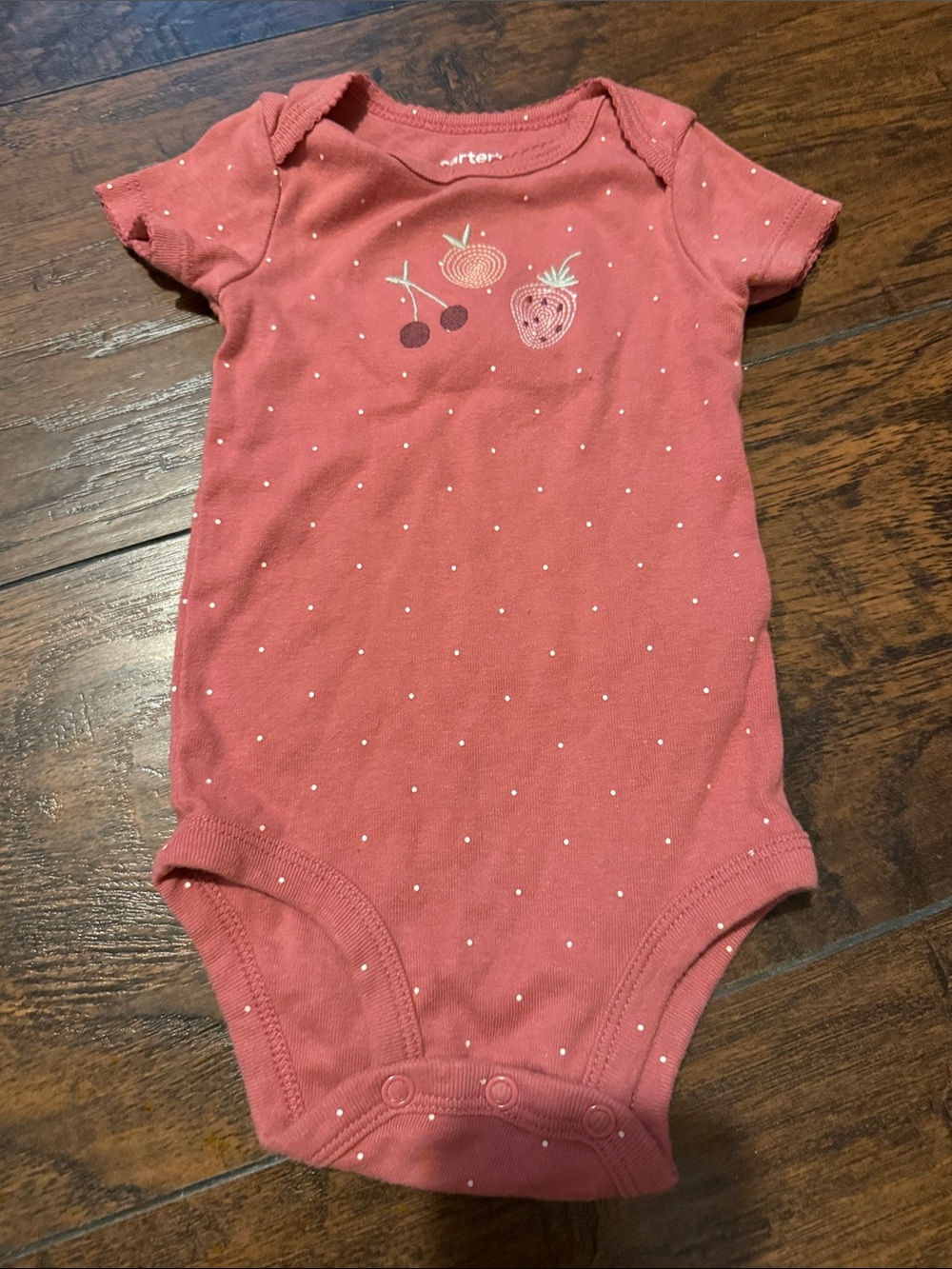 Pink cherries and strawberry Onesie Shirt